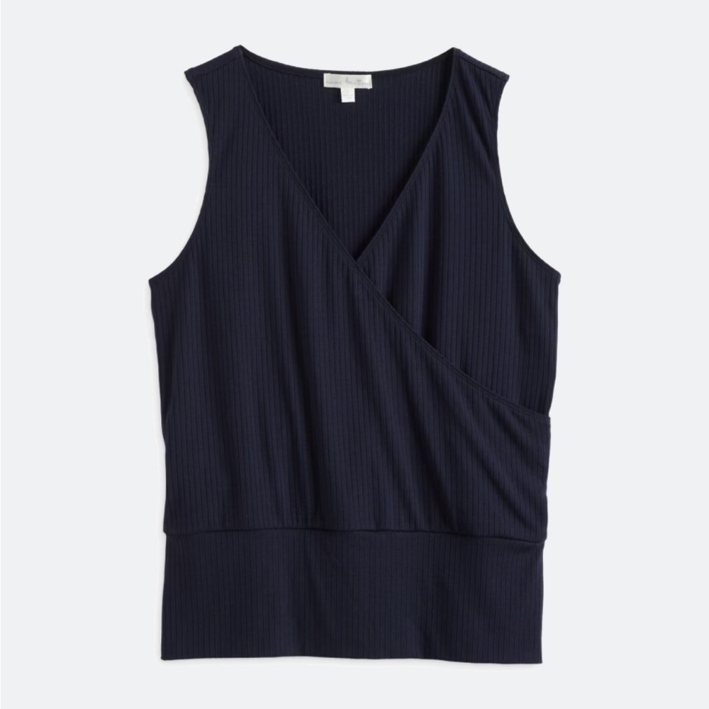 Merman Surplice Ribbed Knit Tank